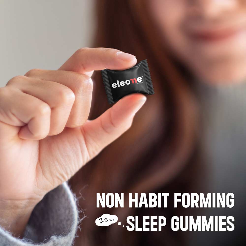 3 - Eleone Wellness Sleep & Calm 10mg Melatonin,  30 gummies  Blue Berry 