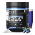 INLIFE Hydrolyzed Collagen Peptides,  200 g  Blueberry (Clinically Proven Japanese Type 1 & 3) 