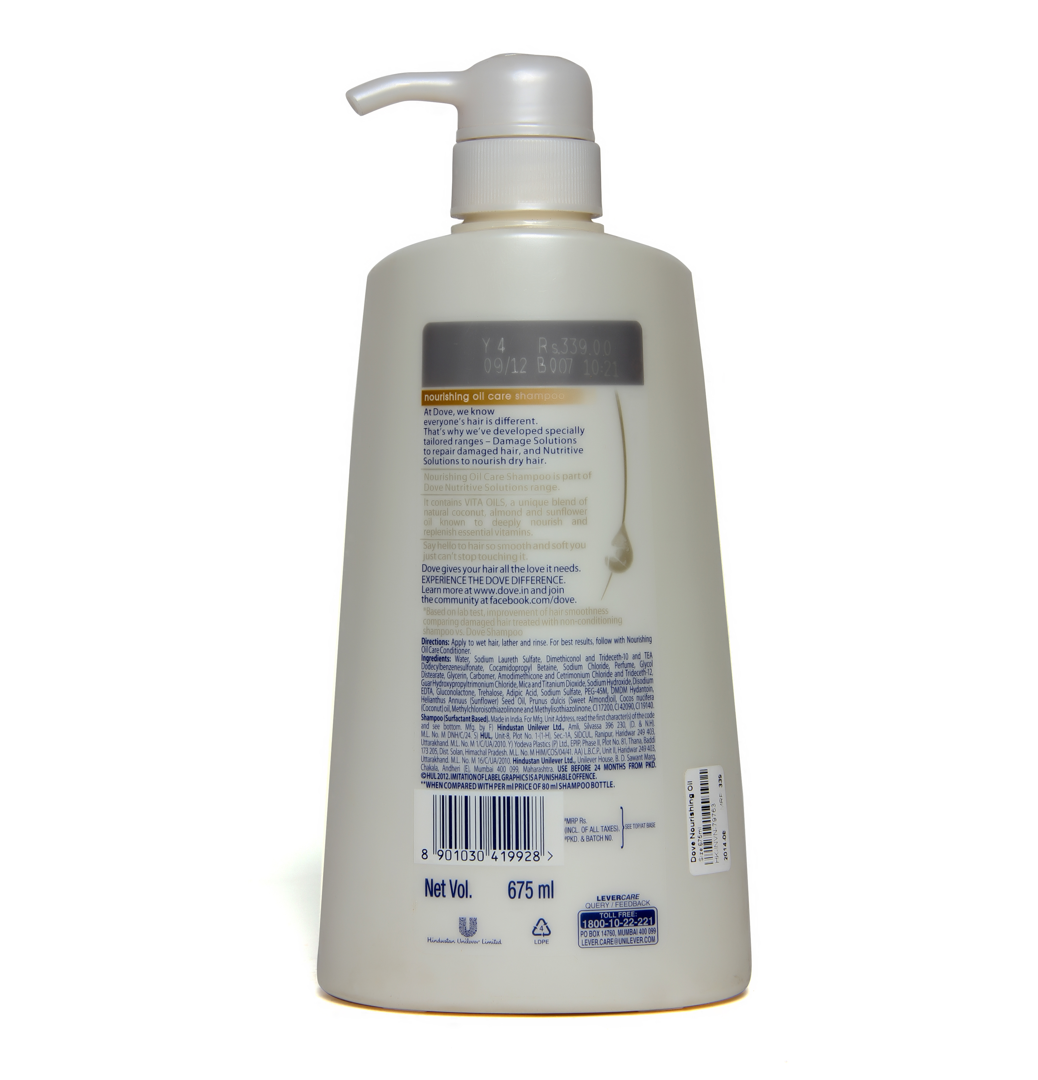 Dove Nourishing Oil Care Shampoo