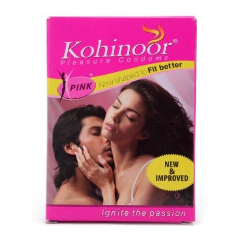 Kohinoor Pink Pleasure Condoms,  Unflavoured  3 Piece(s)/Pack 