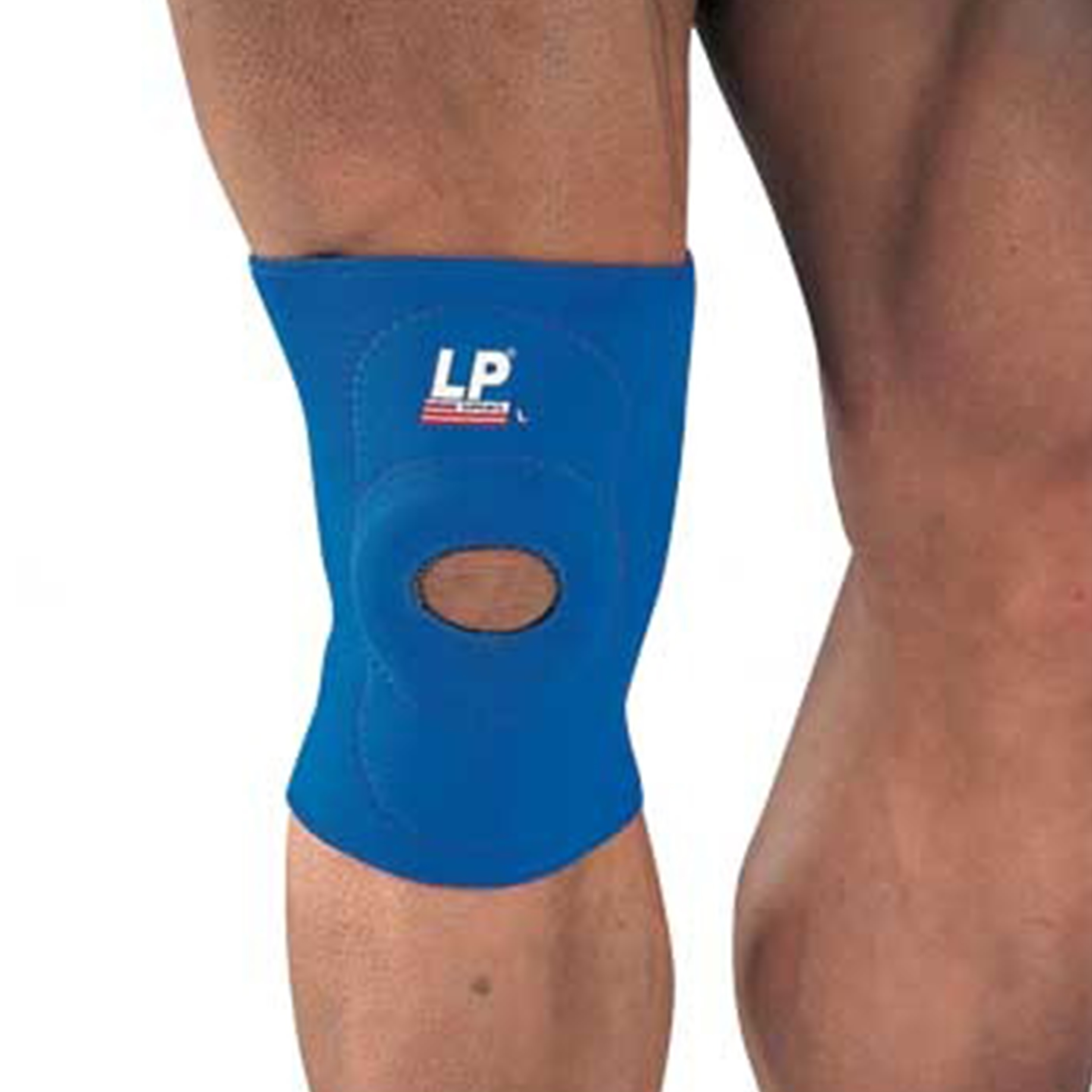 LP Support Standard Knee Support Open Patella (708),  Blue  Medium 