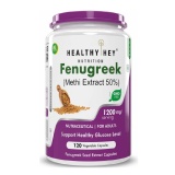 HealthyHey Nutrition Fenugreek (Methi Extract 50%),  120 capsules 