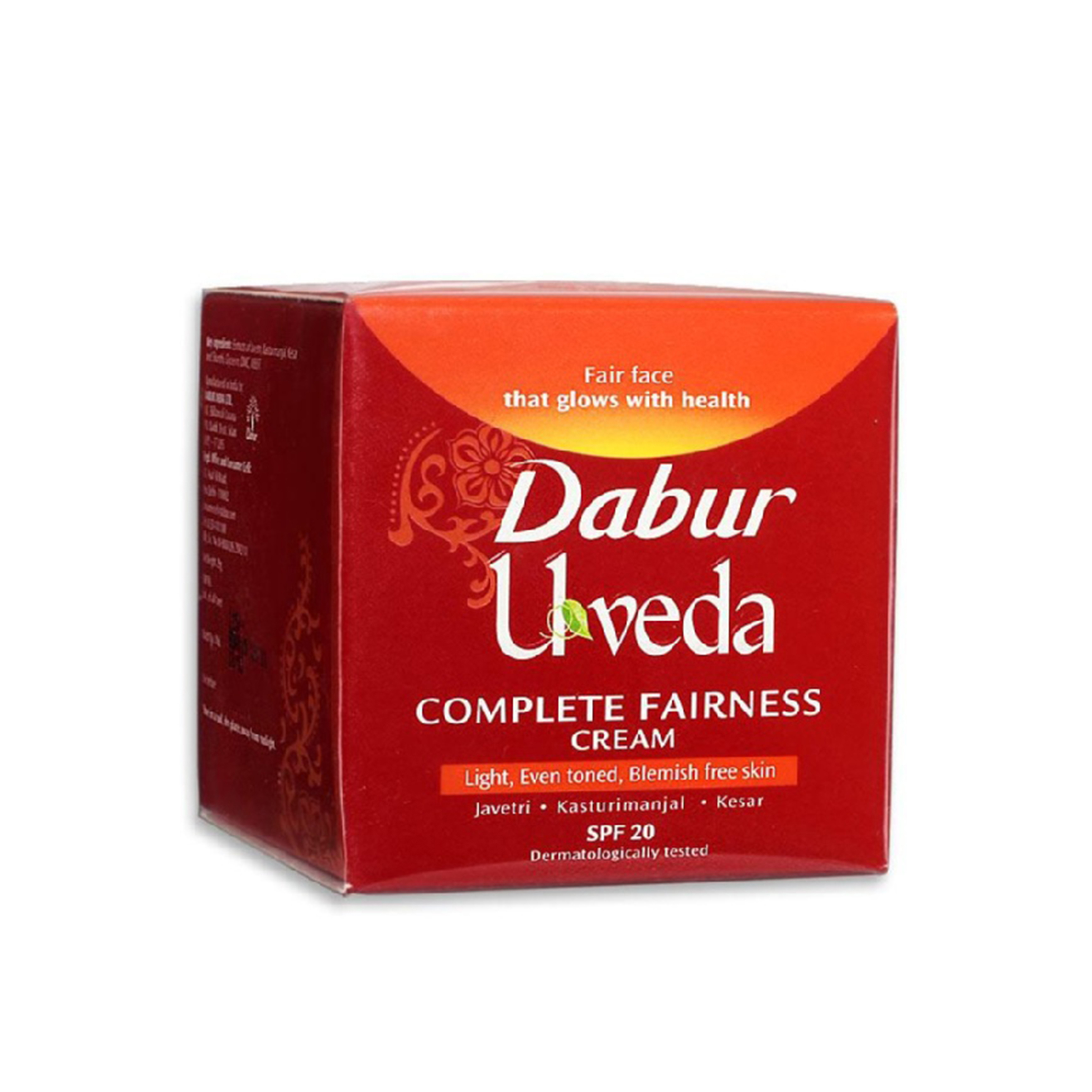 Dabur Uveda Complete Fairness Cream,  SPF 20 