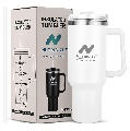 GHC Nutrigize Stainless Steel Tumbler Hot and Cold with Handle,  White  1.2 L 