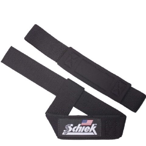 Schiek Basic Padded Lifting Straps,  Black  Free Size 