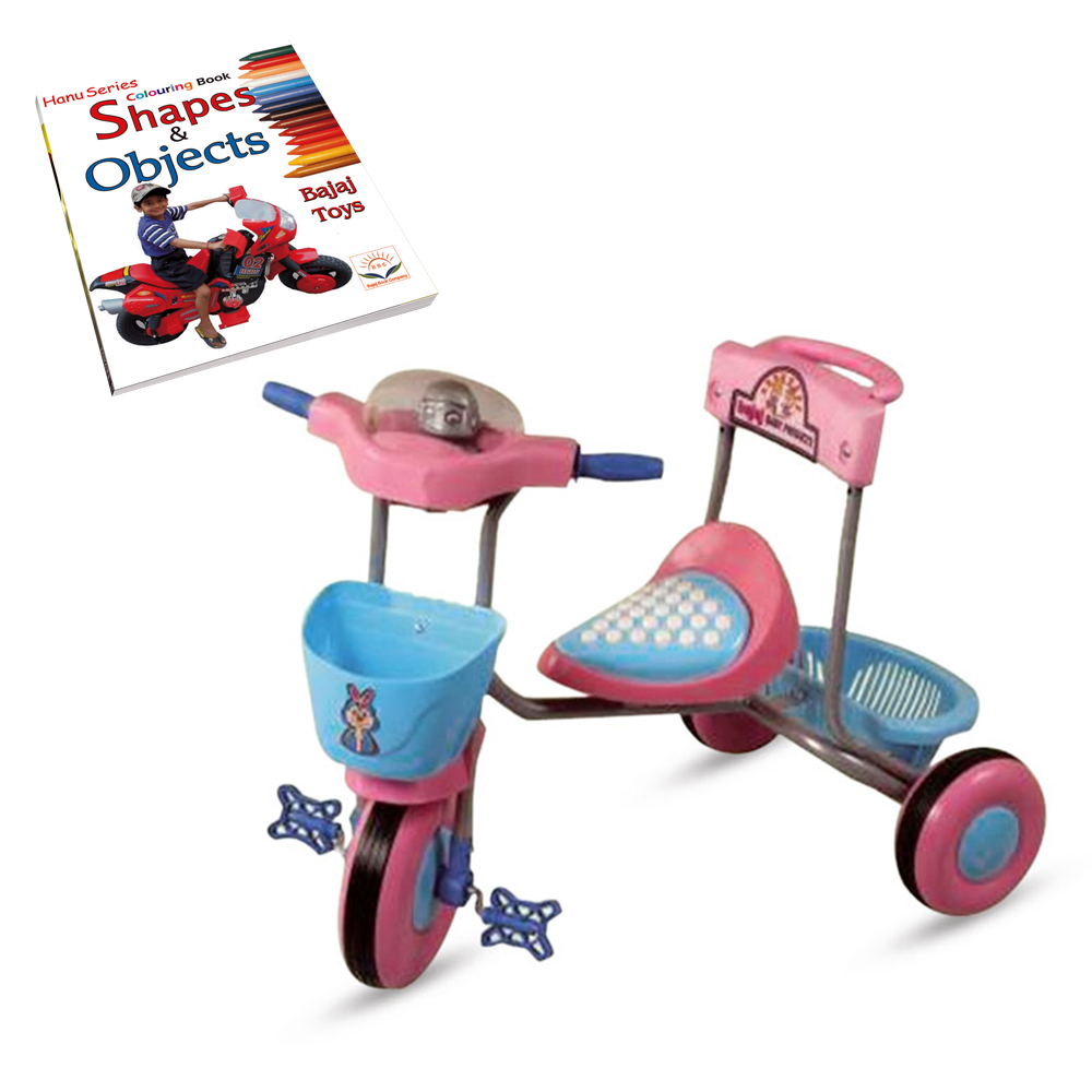 Bajaj Cute Tricycle,  Blue & pink 