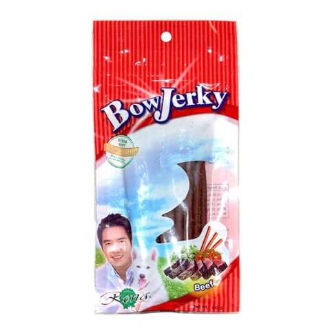 Bow Jerky Beef Treat,  Dogs  100 gm 