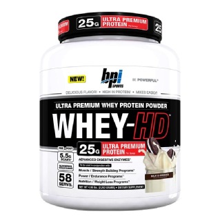 BPI Sports Whey-HD Ultra Premium, Milk & Cookies 4.9 Lb