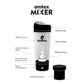 Omtex Mixer, White & Black 600 ml