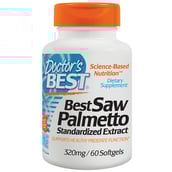 Doctor's Best Saw Palmetto Standardized Extract (320mg), 60 softgels