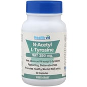 Healthvit N-Acetyl L-Tyrosine (350mg),  60 capsules 