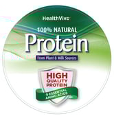 HealthViva 100% Natural Protein, 0.88 lb Unflavoured