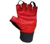 KOBO Gym Gloves (WTG-02),  Red & Black  Large 