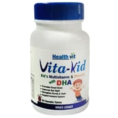 Healthvit Vita-Kid Multivitamin for Kids, 60 chewable tablet(s) Unflavoured