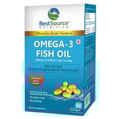 BestSource Nutrition Omega-3 Fish Oil (600mg),  60 softgels 