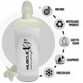 1 - MuscleXP PRO XP Gym Shaker,  White (Fitness Shaker Blender)  700 ml 
