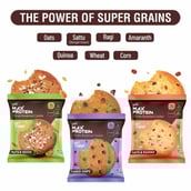 2 - RiteBite Max Protein Cookies,  12 Piece(s)/Pack  Choco Chips+Nuts & Seeds+Oats & Raisins Pack of 12 