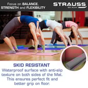 4 - Strauss Yoga Mat,  Grey  6 mm 