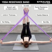 6 - Strauss Yoga Resistance Bands (Pack of 3),  Assorted  Medium Heavy and Light 
