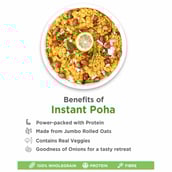 4 - True Elements Ready-To-Cook Masala Rolled Oats,  500 g  Kanda Poha 