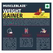 5 - MuscleBlaze Weight Gainer with Added Digezyme,  2.2 lb  Kesar Pista Badam 