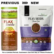 3 - NourishVitals Roasted Flax Seeds,  Natural  0.2 kg 