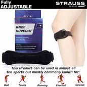3 - Strauss Pattelar Knee Support,  Black  Free Size 