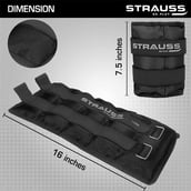4 - Strauss Ankle Weight (Pair),  Black  1.5 kg 