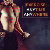 6 - Strauss Resistance Bands Set (Pack of 5),  Assorted  10 lbs,20 lbs,30 lbs,40 lbs,50 lbs 