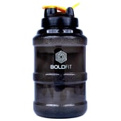 1 - Boldfit Gym Gallon Water Jug Bottle, Transparent Black 2.5 L
