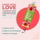 4 - Boldfit Organic Apple Cider Vinegar with Vinegar Mother,  0.5 L  Unflavoured 