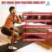 2 - Boldfit Resistance Tube Kit with Bag and Ankle Straps,  Multicolor  Free Size 