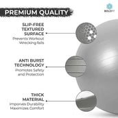 3 - Boldfit Gym Ball,  Grey  65 cm 