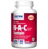 Jarrow Formulas N-Acetyl-L-Cysteine Sustain 600 mg,  100 tablet(s) 