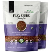 1 - NourishVitals Roasted Flax Seeds,  Natural (Pack of 2)  0.200 kg 