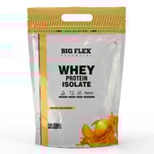1 - Big Flex Essential Whey Protein Isolate,  4.4 lb  Mango Milkshake 