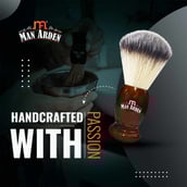 4 - Man Arden Premium Shaving Brush,  1 Piece(s)/Pack  With Ultra Soft & Absorbent Bristles (Vintage Finish Brown) 