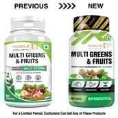 2 - MuscleXP Multi Greens & Fruits,  60 tablet(s)  Unflavoured 