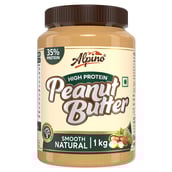 1 - Alpino High Protein Peanut Butter,  1 kg  Natural Smooth 