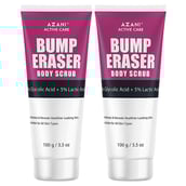 1 - Azani Active Care Bump Eraser Body Scrub, 100 g for All Skin Types (Pack of 2)