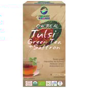 Organic Wellness OW' Real Tulsi Green Tea+Saffron,  25 Tea Bag(s)  Natural 