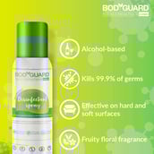 2 - BodyGuard Multiprotect Disinfectant Spray,  Fruity Floral  100 ml  Kills 99.9% of Germs 