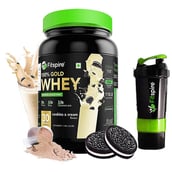 3 - Fitspire Advanced Isolate 100% Gold Whey,  2.2 lb  Cookies & Cream with Shaker 