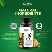 1 - GHC Zinc Gluconate (85mg),  60 capsules 