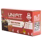 2 - UNIFIT Whey Protein Brownie,  Almond  375 g 