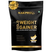 1 - Nakpro Gold Weight Gainer,  2.2 lb  Banana (Pack of 3) 