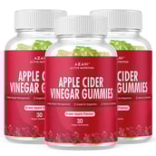1 - Azani Active Nutrition Apple Cider Vinegar, 30 gummies Green Apple (Pack of 3)