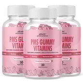 1 - Azani Active Nutrition PMS Gummy Vitamins,  30 gummies  Strawberry (Pack of 3) 