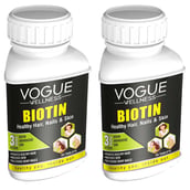 1 - Vogue Wellness Biotin,  60 tablet(s)  Unflavoured (Pack of 2) 