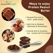 5 - NourishVitals Protein Peanut Butter,  0.750 kg  Creamy Dark Chocolate 